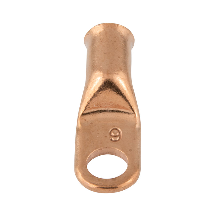Light Duty Starter Lug #1/0 Cable, 1/2" Stud Copper