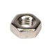 Écrou hexagonal bas, DIN 439B M6 x 1,00, 10 mm WAF, 3,2 mm TH CL4 Acier forgé à froid Nickelé DIN 439B/04-NP M6 par Spaenaur Inc.