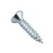 Wood Screw, Flat Head, Square Socket, #10 x 1-3/4" Length, Steel Zinc Plated, ASME/ANSI B18.6.1 by Spaenaur Inc.