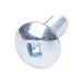 Machine Screw, Truss Head, Square Socket Drive, #10-24 UNC x 1/2" Length, Steel Zinc Plated Chromate by Spaenaur Inc.