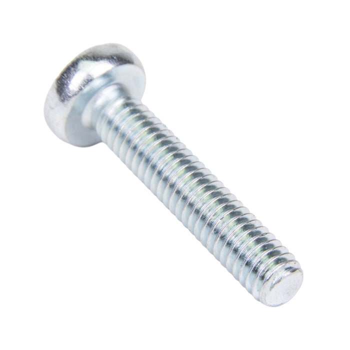 Machine Screw, Raised Cheese Head, Phillips Drive, M4 x 0.70 mm UNC x 20 mm Length, Steel Zinc Plated Blue by Spaenaur Inc.