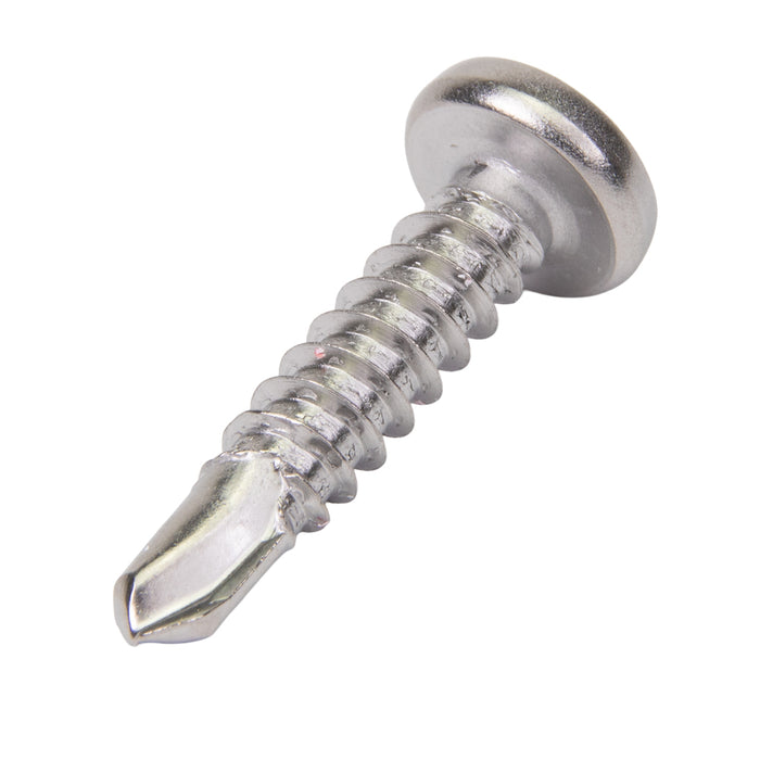 Teks Self-Drilling Screw, Pan Head, TR20; Torx® Tamper-Resistant, #8 x 3/4" Length, Stainless Steel 410 by Spaenaur Inc.