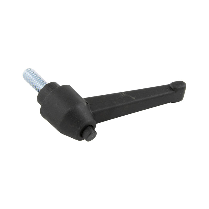 Push Button Clamping Lever, Male 3.82" Length, 3/8"-16 x 1-1/4" Stud 2.25" Overall Height Thermoplastic Material Black