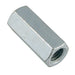 Coupling Nut 1-1/8"-7 UNC (1-5/8" A/F x 3" L) Steel Zinc Plated by Spaenaur Inc.