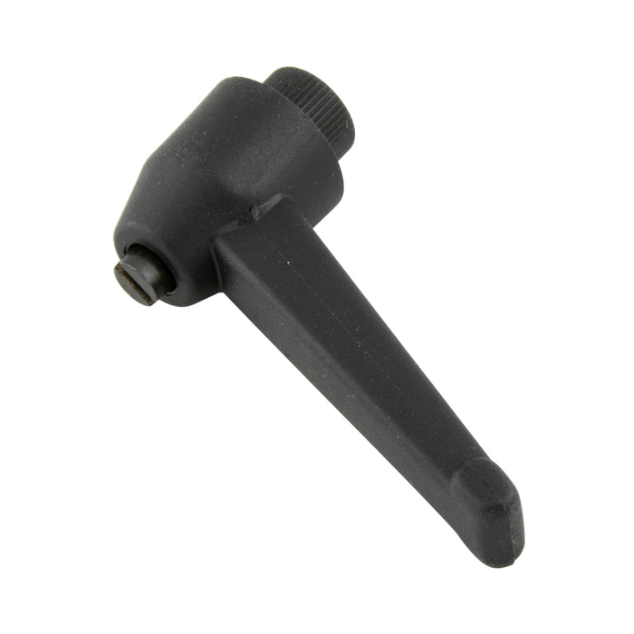 Levier de serrage indexé, femelle, longueur 1,69", filetage 1/4"-20, hauteur totale 1,38", thermoplastique noir, insert métallique, fabriqué par Spaenaur Inc.