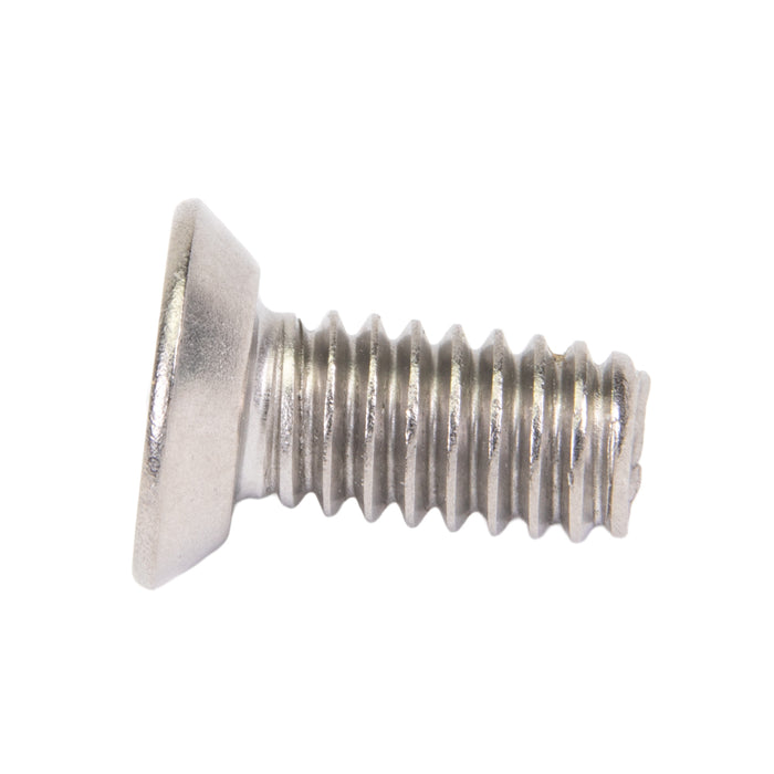 Security Screw, Button Head Security Hex Socket Drive, #4-40 UNC x 1/4" Length, Steel Plain by Spaenaur Inc.