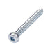 Tapping Screw, Round Head Square Socket Drive, Type AB, #6 x 1-1/4" Length, Steel Zinc Plated by Spaenaur Inc.