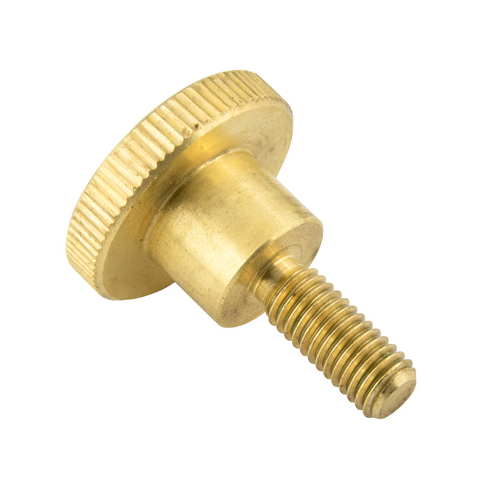 Thumb Screw, Knurled, DIN 464, M8 x 1.25mm Pitch x 12mm Brass Plain DIN 464/BR M8X12