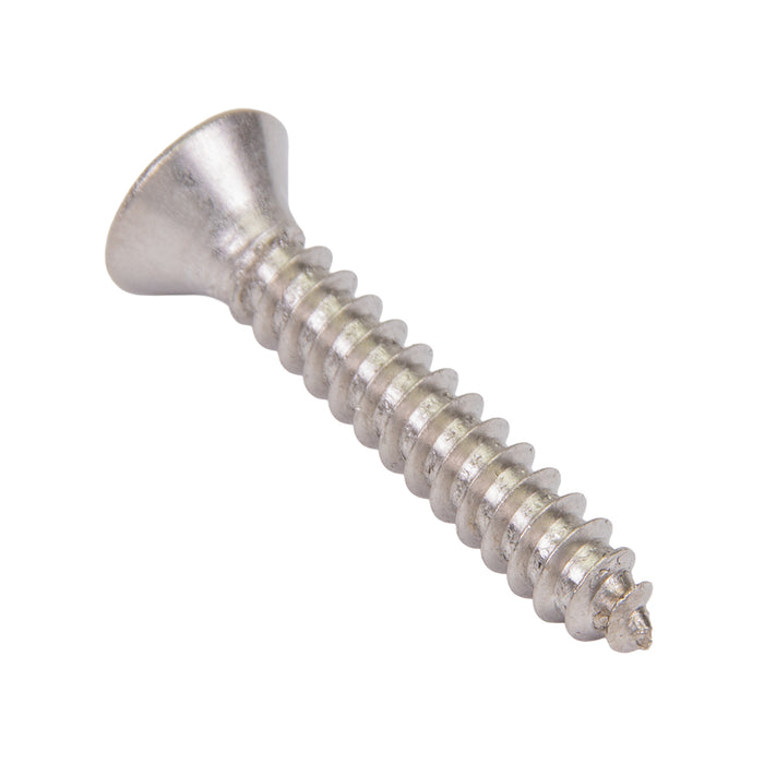 Tapping Screw, Flat Head Security Hex Socket Drive, #14 x 1" Length, Stainless Steel by Spaenaur Inc.