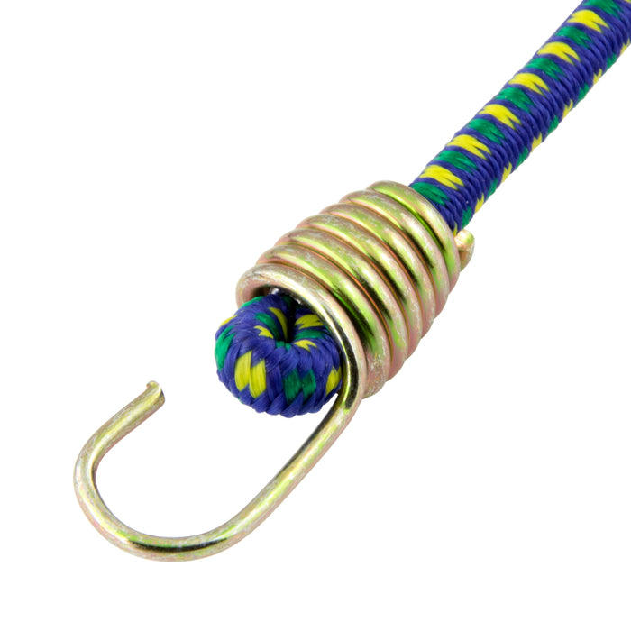 Fibertex Stretch Cord with Steel Hooks Yellow Zinc Plated 5/32" DIA x 10" LG by Spaenaur Inc.