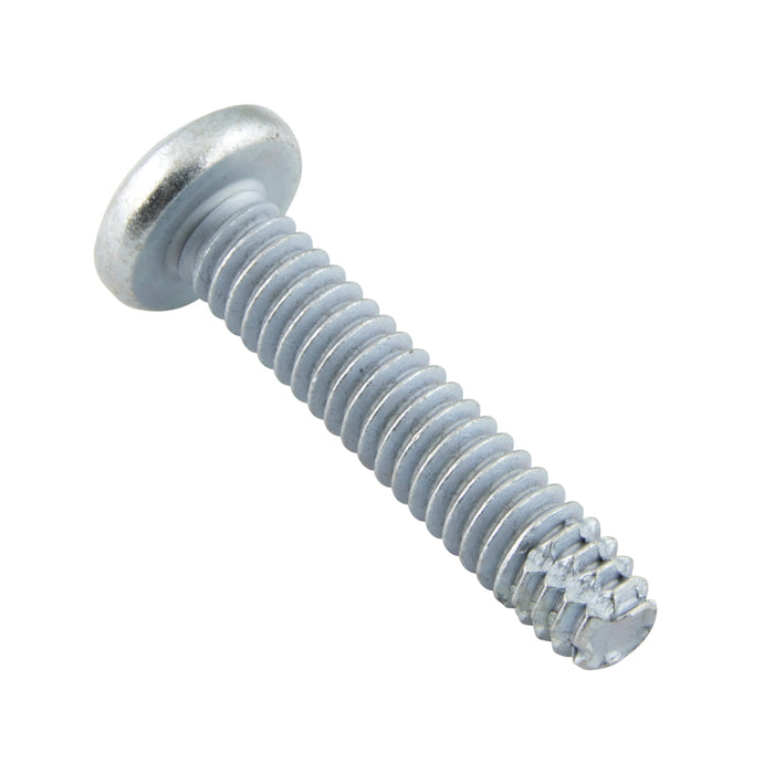Thread-Cutting Screw, Phillips Pan #8-32 UNC x 3/4" LONG, Type F Low Carb Steel Case Hard Trivalent Zinc Plated, ANSI B18.6.4-1981