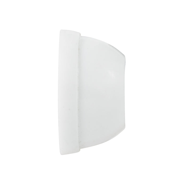 Cap Type Push-On Nut, 4 Slot Design for .250" (1/4") Stud DIA Spring Steel, White Plastic Cap by Spaenaur Inc.