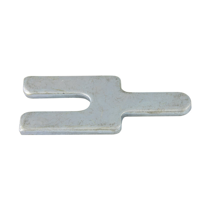 Fender Tab Shim, for Buick '65-'73, 2-7/16" LG x 1 1/8" W., 1/8" THK, 3/8" Slot Width, Low Carbon Steel Zinc Plated
