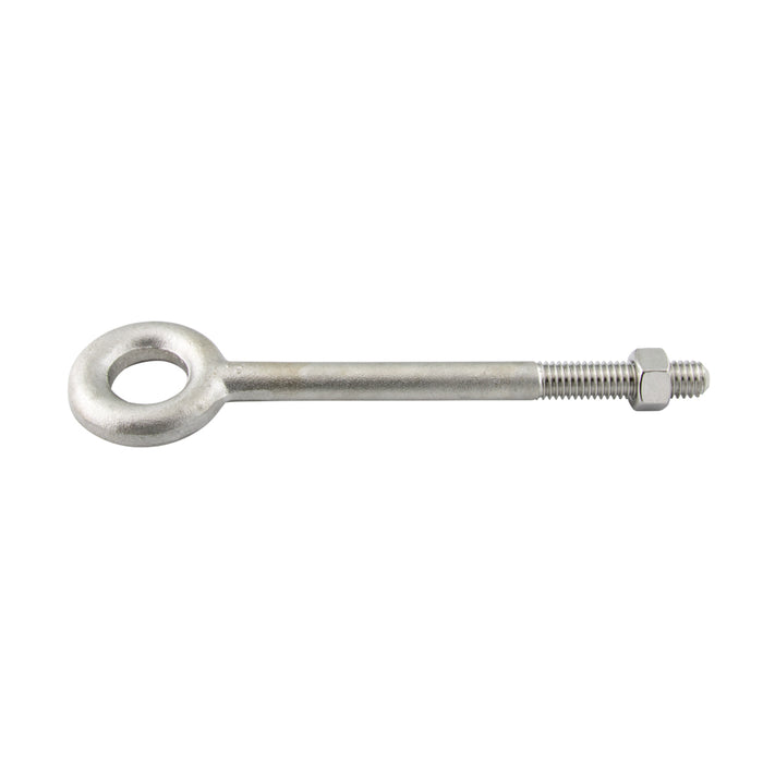 forged Eye Bolt, Plain Type with Hex Nut 5/8"-11 UNC 6" Shank x 2-1/4" Thread LGTH 1-3/8" Eye ID, 2-1/2" Eye OD 304 Stainless Steel by Spaenaur Inc.