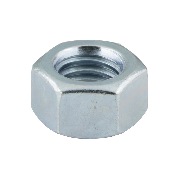 Full Finished Hex Nut 5/8"-18 UNF (15/16" AF x 35/64"THK) Grade 5 Steel Zinc Plated ANSI B18.2.2-1982