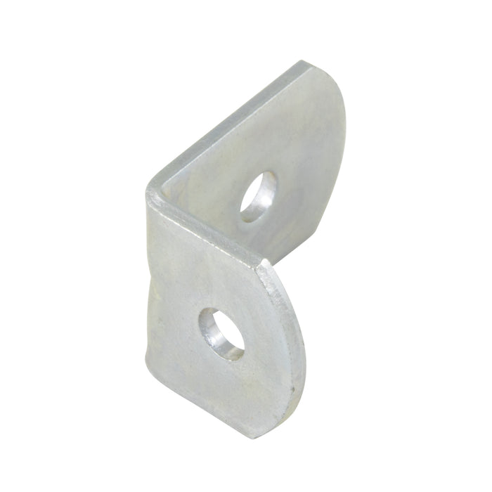 Équerre à angle droit avec trous de 0,187 po (2) non fraisés 3/4 po x 11/16 po x 1 1/16 po x 0,075 po d'épaisseur. Acier zingué par Spaenaur Inc.