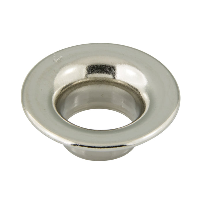 Brass Grommet And Spur Washer (116-126 And 116-226) 144/Pk 7/16" Hole Dia., Size #2 Brass Nickel Plated