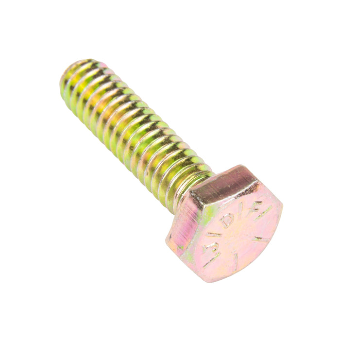 Vis à tête hexagonale UNF 5/16"-24 UNF x 3 1/2" Grade 8 Acier allié au carbone moyen Zinguée avec dichromate jaune ANSI B18.2.1-1965