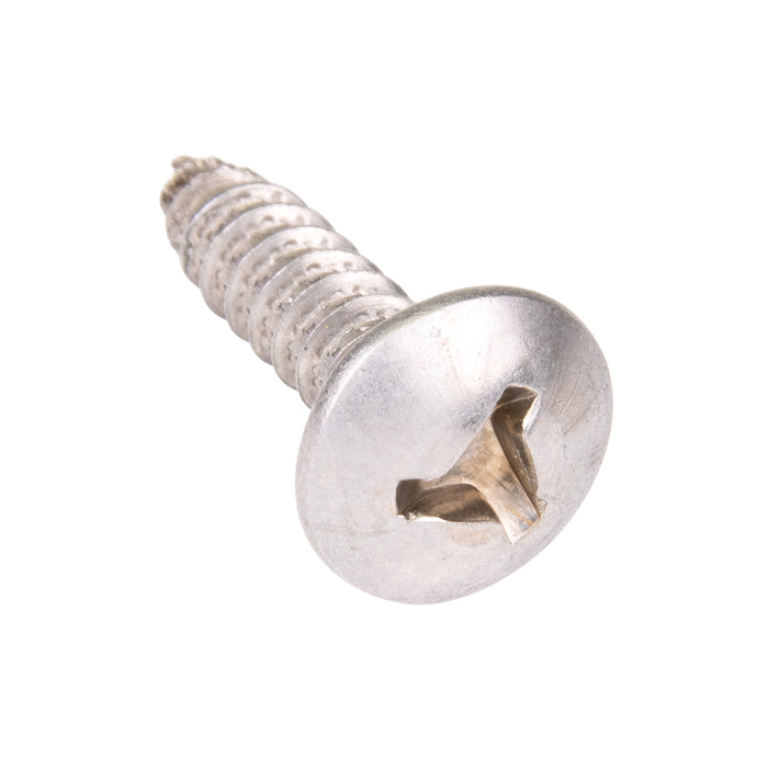 Vis autotaraudeuse, tête troncature anti-falsification ; empreinte Tri-Wing®, type A, n° 10 x 1 po de longueur, acier inoxydable