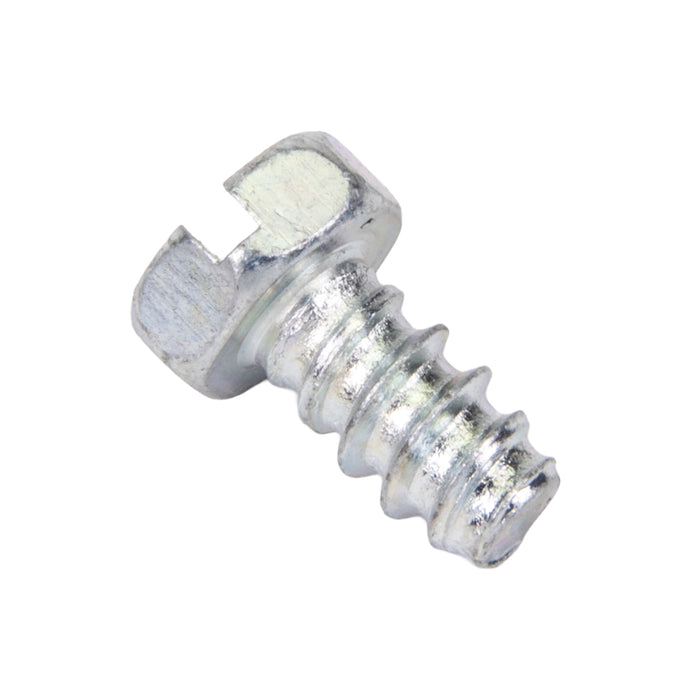 Tapping Screw, Indented Hex Head Slotted Drive, Type B, #6 x 1/2" Length, Steel Zinc Plated by Spaenaur Inc.