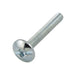 Machine Screw, Oversize Truss Head, Combination Sqaure Socket Slot Drive, #8-32 UNC x 3/8" Length, Steel Zinc Plated by Spaenaur Inc.