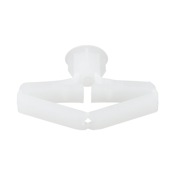 Poly-Toggle Screw Anchor, 1/8"- Mini, for #8-#10 Screw, Polypropylene
