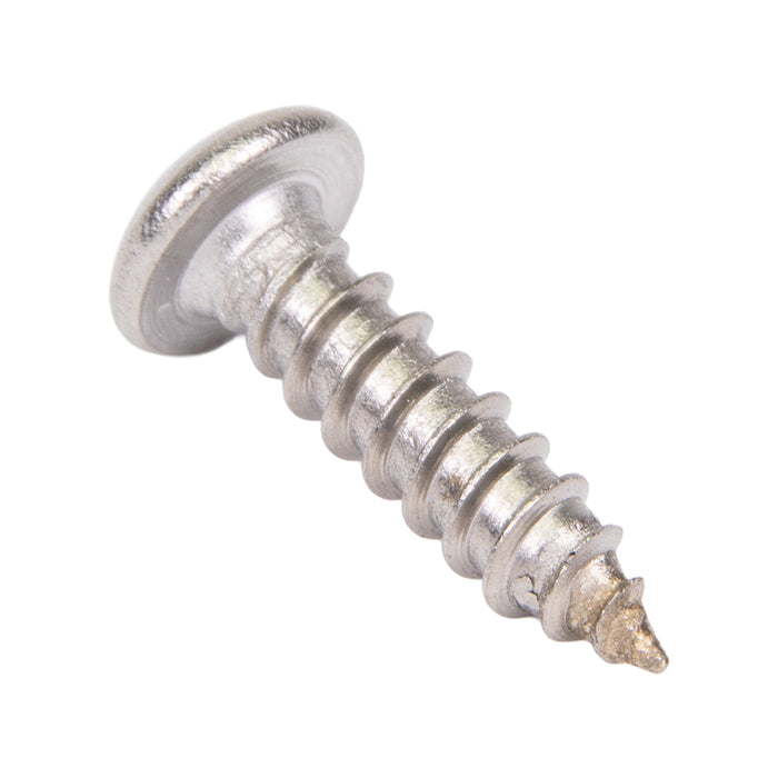 Tamper-Resistant Tapping Screw, Button Head Torx TR10 Drive, #6 x 1-1/2" Length, Stainless Steel 18-8, Type A or Type AB by Torx®