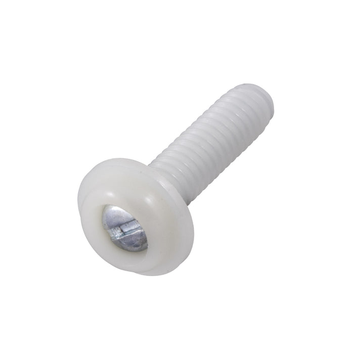 Round Slot Washer Head Metal Core Machine Screw #6 - 32 UNC x 1/4" L Steel Core, Nylon Shell