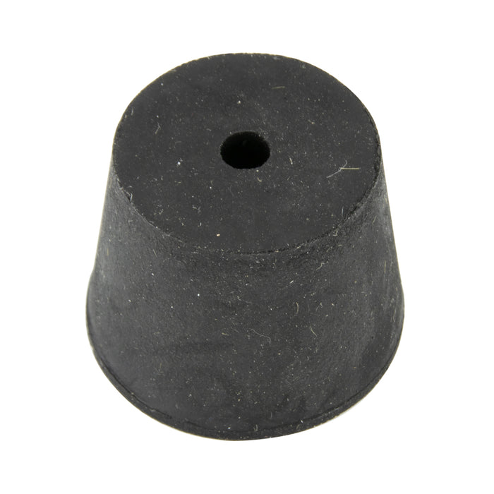 Rubber Laboratory Stopper Top 3/4" x Bottom 9/16" x 1" LGTH Size 1 Natural Rubber Black, 45-55 Duro by Spaenaur Inc.