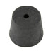 Rubber Laboratory Stopper Top 1-15/16" x 1-5/8" Bottom x 1" Size 10 Natural Rubber Black, 45-55 Duro by Spaenaur Inc.