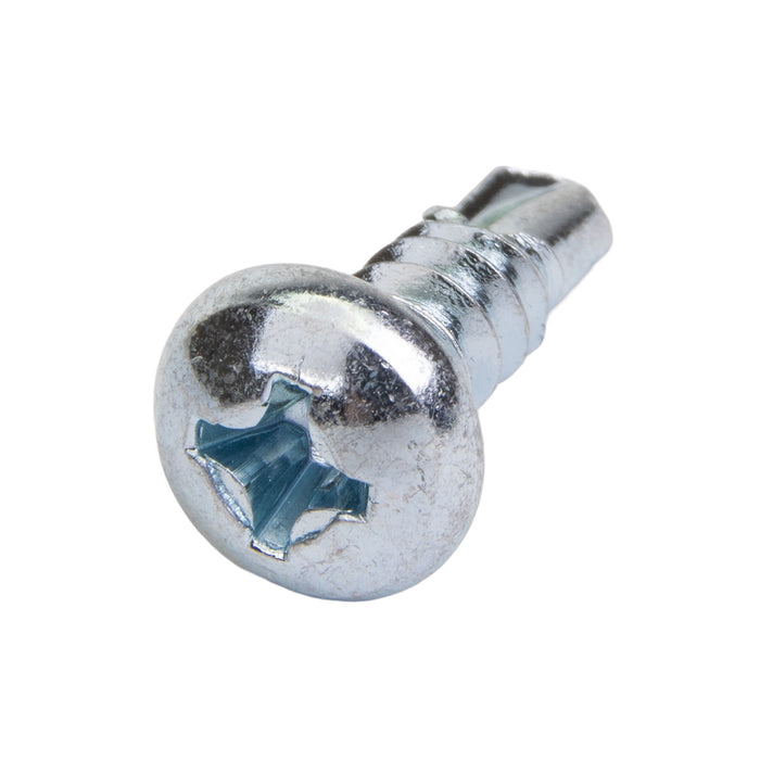 Teks Point 2 Self-Drilling Screw, Pan Head, Phillips Cross-Recess, #8-18 x 1/2" Length, Carbon Steel Zinc Plated by Spaenaur Inc.