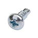Teks Point 2 Self-Drilling Screw, Pan Head, Phillips Cross-Recess, #8-18 x 1/2" Length, Carbon Steel Zinc Plated by Spaenaur Inc.