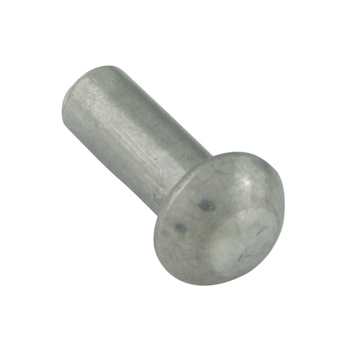 Rivet en aluminium massif à tête ronde 1/8 po de diamètre x 1 po de longueur Aluminium-1100F ordinaire ANSI B18.1.1-172 (R1981)