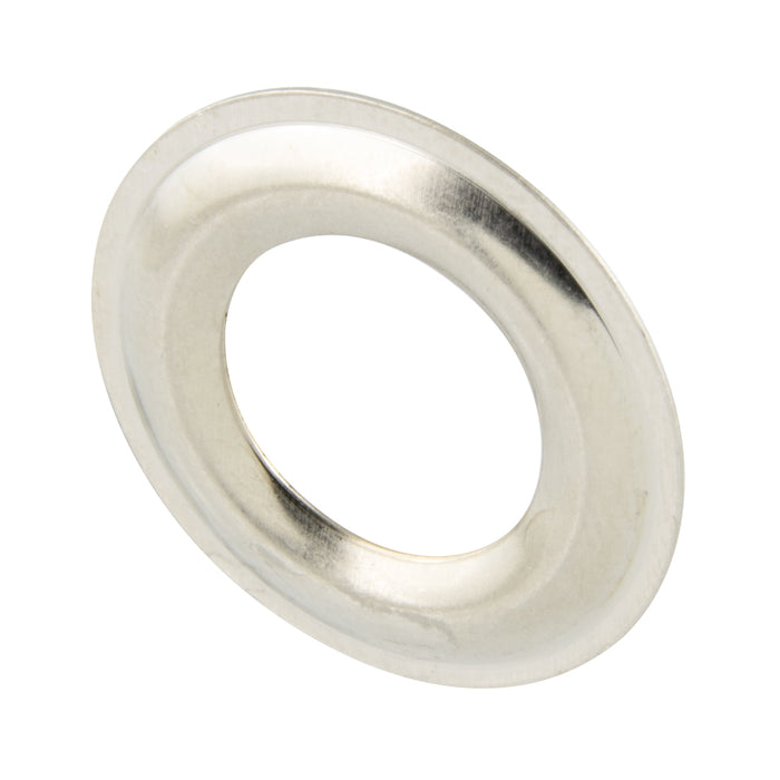 Washer Only for Sheet Brass Grommet 3/16" Hole Dia., Size #00 Brass, Nickel Plated (Component Of SN#7344-N) by Spaenaur Inc.