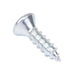 Tapping Screw, Oval Head Square Socket Drive, Type AB, #8 x 3/4" Length, Steel Zinc Plated by Spaenaur Inc.