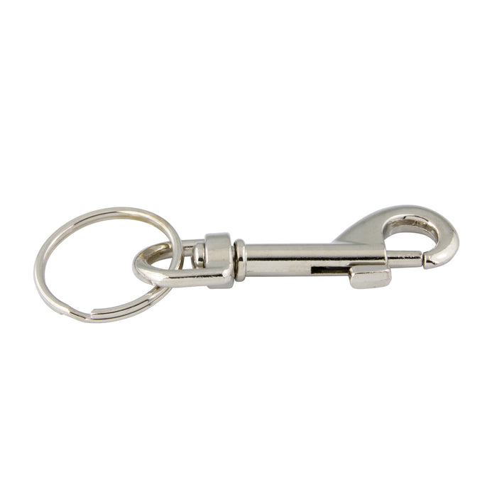 Porte-clés 90 mm O/A LG x 67,50 mm Corps LGTH Acier moulé sous pression nickelé par Spaenaur Inc.