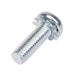 "Sems" Machine Screw, Phillips Pan Head With Ext Tooth Lockwasher, #10-32 X 5/8" X 3/8" Washer Od, Low Carbon Steel Zinc Plated by Spaenaur Inc.