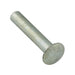 Oval Head Tubular Rivet 3/32" x 3/32" L (3/16" Head DIA) Steel Zinc Plated by Spaenaur Inc.