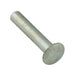 Rivet tubulaire peu profond, tête ovale 1/4 po de diamètre x 1-1/2 po de longueur (7/16 po de diamètre de tête) Acier à faible teneur en carbone Zingué par Spaenaur Inc.