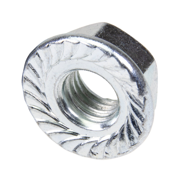 Écrou hexagonal à bride dentelée M8 classe 8 en acier zingué par Spaenaur Inc.