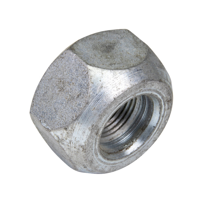 Écrou de roue, filetage à gauche fin 3/4"-16 UNF, 1 1/2" A/F, 7/8" HT en acier zingué par Spaenaur Inc.
