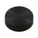 Shear-Loc Knob, Fine Ribbed 5/16" x 1" Dupont Delrin 500 Black by Spaenaur Inc.