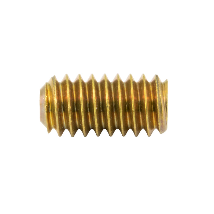 Hex Socket Set Screw, Cup Point 3/8"-16 UNC x 3/8" LONG Brass Plain ANSI B18.3