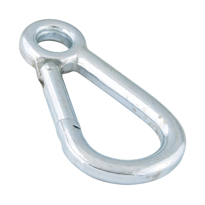 Mousqueton 100 mm LG x 10 mm DIA Fil forgé en acier zingué Similaire à la norme DIN 5299 forme E par Spaenaur Inc.