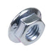 Écrou hexagonal à bride dentelée M6 en acier zingué par Spaenaur Inc.