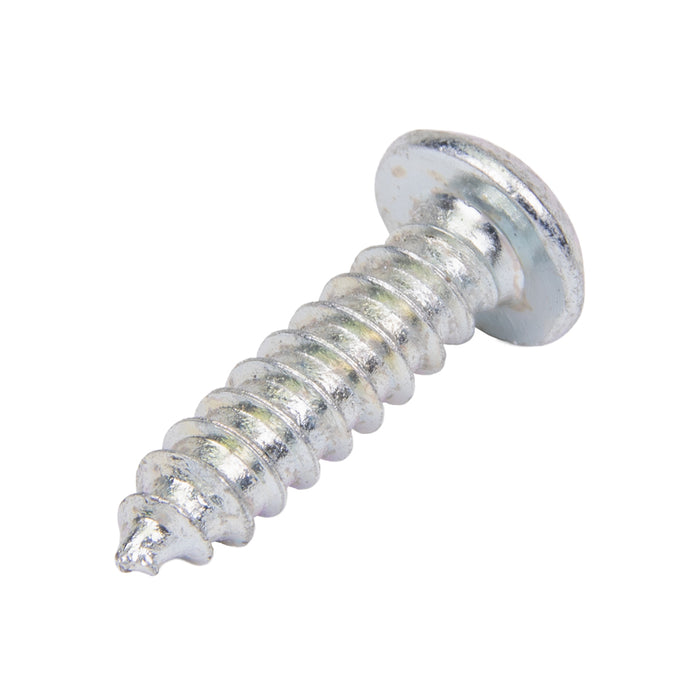 Tapping Screw, Button Head Security Hex Socket Drive, #6 x 5/8" Length, Steel Zinc Plated