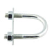 U-Bolt Only, (No Nut, No Plate) 5/16"-18, for Pipe Size 1 1/4" Steel Zinc Clear Plated by Spaenaur Inc.