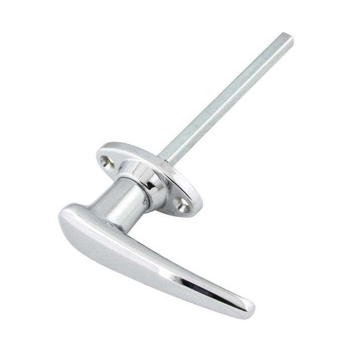 Non-Locking Handle D.B. Series 1.75" C. to C. x 5" Shaft LGTH Zinc Alloy Die Cast, Chrome Plated by Spaenaur Inc.