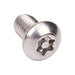 Machine Screw, Button Head, Torx Drive, M6 x 1.00 mm UNC x 20 mm Length, Stainless Steel by Spaenaur Inc.