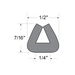 Glass Channel for 1/4" Glass Sbr 70 +-5 by Spaenaur Inc.